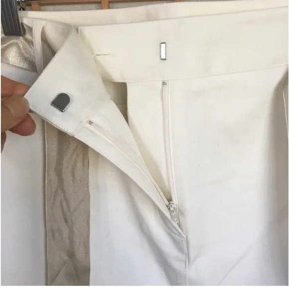 Ann Taylor Midi Cream Skirt SZ 14 NWT - Picture 4 of 8